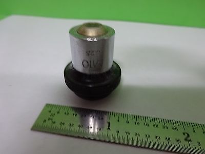 FOR PARTS MICROSCOPE OLYMPUS M10 OBJECTIVE  JAPAN OPTICS BIN#K1-M-27