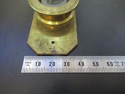 ANTIQUE BRASS COMPRESSORIUM  SLIDE UK MICROSCOPE PART AS PICTURED &P5-A-99