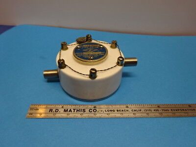 ANTIQUE QUARTZ CRYSTAL RADIO CERAMIC PRECISION FREQUENCY CONTROL AS IS #90-53