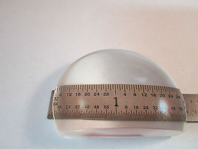 OPTICAL CONVEX LENS TRUNCATED [chipped on edge] LASER OPTICS BIN#5K-34