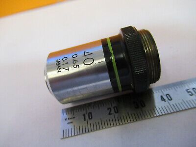 OLYMPUS JAPAN 40X OBJECTIVE OPTICS LENS MICROSCOPE PART AS PICTURED &W3-B-33