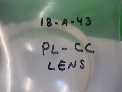 HUGE OPTICAL THICK PLANO CONCAVE LENS MIL SPEC LASER OPTICS AS PICTURED 18-A-43B