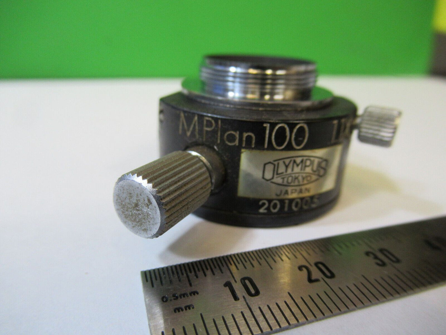 OLYMPUS JAPAN NOMARSKI DIC PRISM MPLAN 100 MICROSCOPE PART AS PICTURED &22-A-05