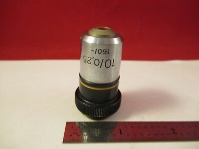 ZEISS WINKEL GERMANY OBJECTIVE 10X 160/ OPTICS MICROSCOPE PART &92-A-12