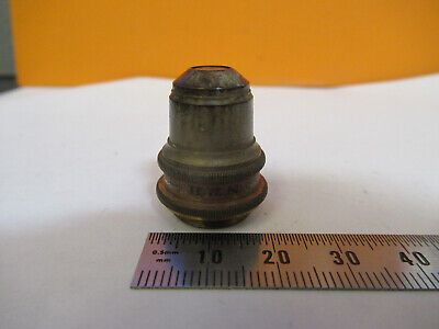 ANTIQUE BRASS RARE SEIBERT OBJECTIVE MICROSCOPE PART AS PICTURED 4B-FT-21