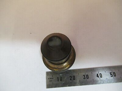 ANTIQUE BAUSCH LOMB 1" BRASS OBJECTIVE MICROSCOPE PART AS PICTURED R7-A-59