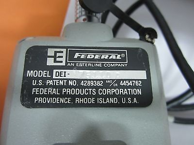 FEDERAL GAUGE GAGE MICROMETER DISPLAY WITH LEMO CONNECTOR BIN#J9