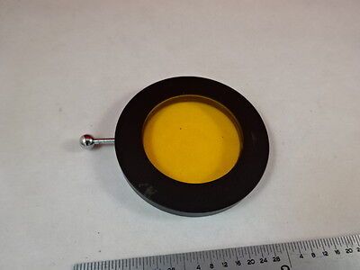 OPTICAL MOUNTED YELLOW FILTER OPTICS AS IS BIN#P1-C-26