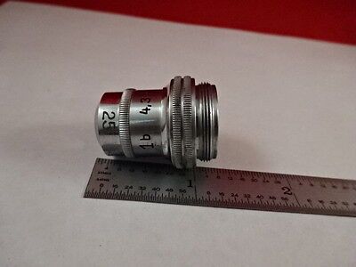 LEITZ GERMANY OBJECTIVE 4.3X 1b OPTICS MICROSCOPE PART &K2-B-97