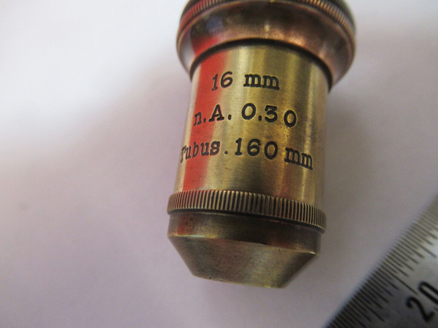 ANTIQUE  CARL ZEISS GERMANY 16mm OBJECTIVE MICROSCOPE PART AS PICTURED G4-A-52