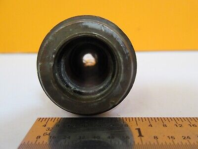 ANTIQUE BRASS UNKNOWN MAKER OBJECTIVE MICROSCOPE PART AS PICTURED &7B-B-30