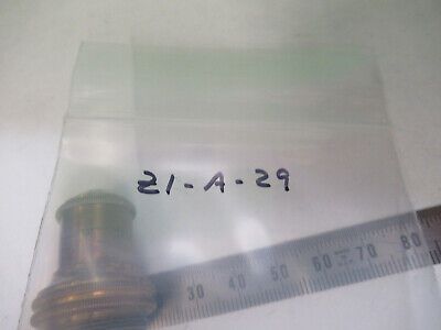 ANTIQUE BAUSCH LOMB BRASS 16mm OBJECTIVE MICROSCOPE PART AS PICTURED &Z1-A-29