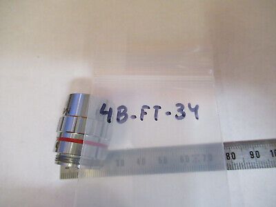 MEIJI JAPAN 4X /160 OBJECTIVE LENS OPTICS MICROSCOPE PART AS PICTURED 4B-FT-34