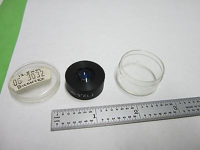 OPTICAL BI CONVEX LENS FL 12.5 LASER OPTICS AS IS  BIN#Q9-16