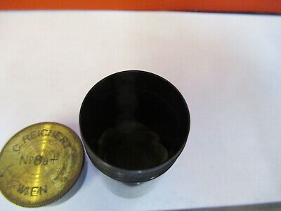 EMPTY BRASS CANISTER OBJECTIVE REICHERT MICROSCOPE PART AS PICTURED &8Z-A-25