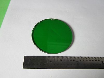 MICROSCOPE PART OPTICAL GREEN FILTER OPTICS AS IS BIN#34-43