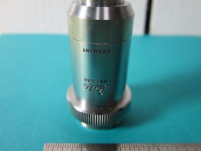 MICROSCOPE OBJECTIVE LEITZ WETZLAR GERMANY 6.3X NPL OPTICS BIN#E3-05