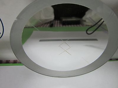 MICROSCOPE OPTICAL LARGE MIRROR ALIGNMENT CROSSHAIR LASER OPTICS  BIN#M1-13