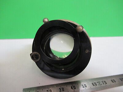 CONDENSER + IRIS for ANTIQUE ERNST LEITZ MICROSCOPE PART AS PICTURED &Q9-A-27