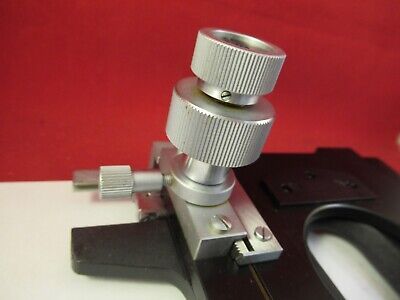 LEITZ GERMANY MICROSCOPE PART SPECIMEN STAGE TABLE MICROMETER AS PICTURED 8-A-11