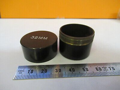 EMPTY BRASS CAN 32mm OBJECTIVE MICROSCOPE PART AS PICTURED &A2-FT-67