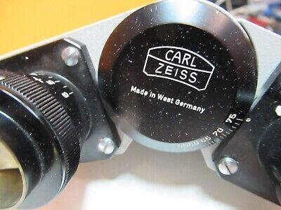 ZEISS GERMANY BINOCULAR HEAD OPTICS MICROSCOPE PART AS PICTURED &FT-5-74