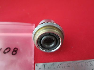 MICROSCOPE OBJECTIVE SPENCER 10X OPTICS #2-108