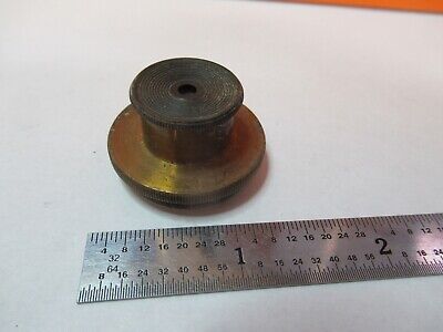 ANTIQUE BRASS MOUNTED LENS CONDENSER ?? OPTICS MICROSCOPE AS PICTURED &7B-B-50