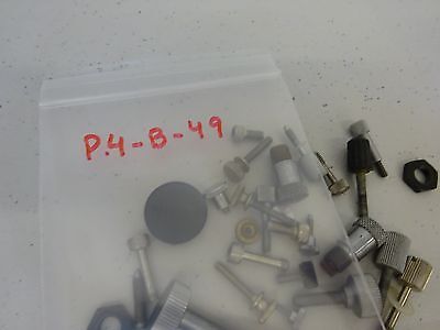 MICROSCOPE PARTS LOT SCREWS KNOBS ETC AS IS BIN#P4-B-49