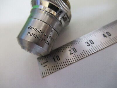 VINTAGE OBJECTIVE BAUSCH LOMB 10X OPTICS MICROSCOPE PART AS PICTURED &A9-B-17