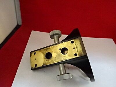 MICROSCOPE PART WILD HEERBRUGG SWISS M20 BRASS CONDENSER HOLDER AS IS #51-A-12