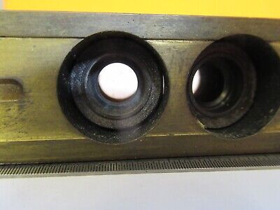 ANTIQUE BRASS STEREO OBJECTIVES OPTICS MICROSCOPE PART AS PICTURED &7B-B-81