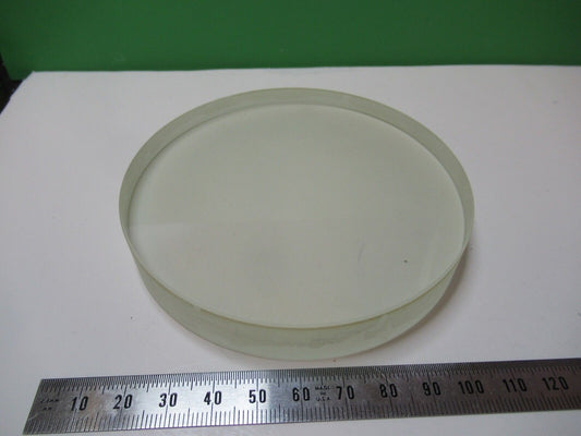 OPTICAL FLAT POLISHED DULL SIDES 4" DIAMETER OPTICS AS PICTURED &83-B-41