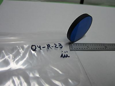 OPTICAL ROUND BLUE GLASS FILTER LASER OPTICS BIN#Q4-R-23