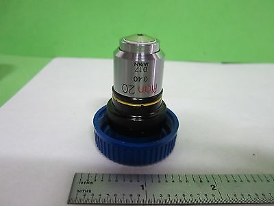 MICROSCOPE PART OBJECTIVE  OLYMPUS JAPAN PLAN 20X OPTICS AS IS BIN#S9-09