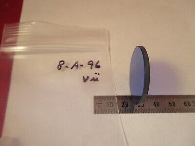 OPTICAL GLASS FILTER BLUE COMPOUNDED OPTICS AS PICTURED &8-A-96A