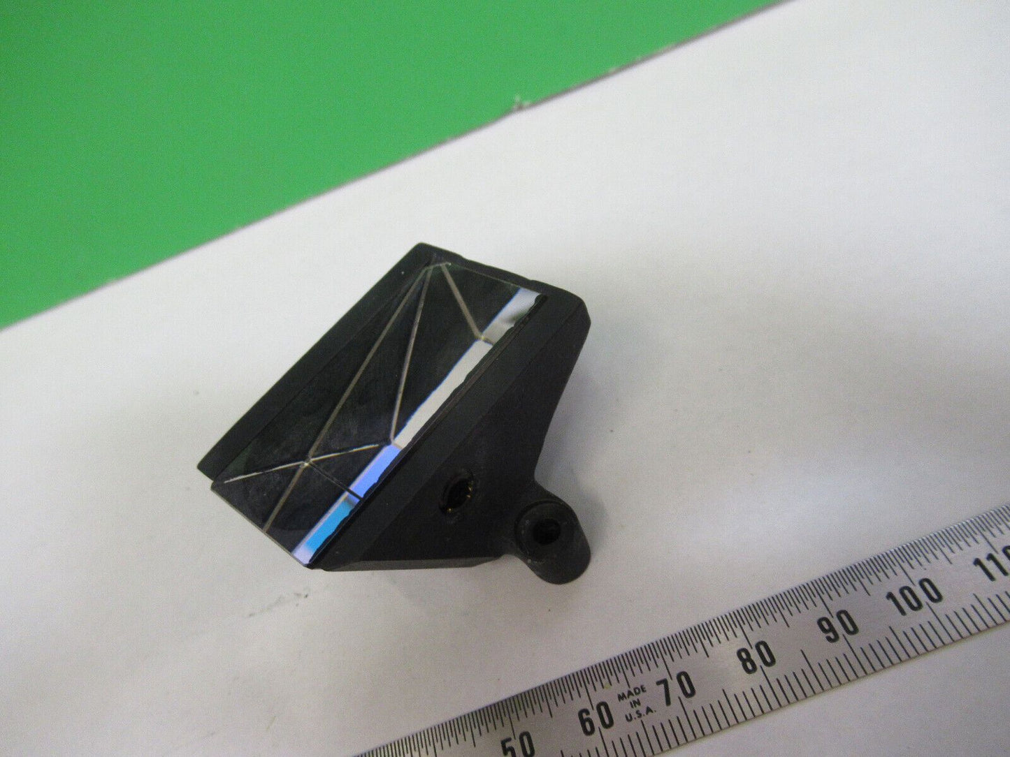 BAUSHC LOMB GLASS PRISM MOUNTED MICROSCOPE PART AS PICTURED &G2-A-130