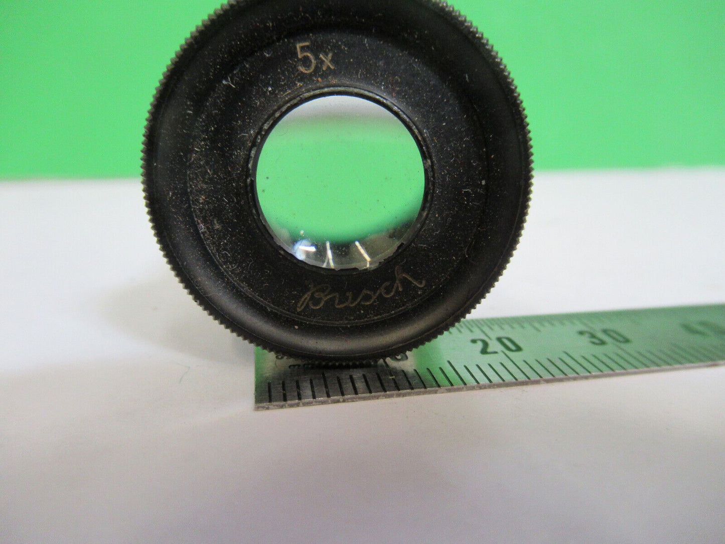 ANTIQUE BUSCH  GERMANY EYEPIECE 5X OPTICS MICROSCOPE PART AS PICTURED &W6-A-75