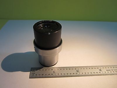 MICROSCOPE EYEPIECE PH10X + RETICLE MICROMETER OPTICS AS IS BIN#32-B-10