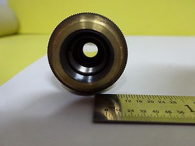 FOR PARTS MICROSCOPE PART OBJECTIVE OLYMPUS M40 OPTICS AS IS BIN#X1-62