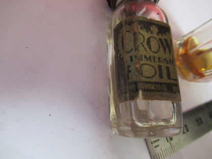 LOT ANTIQUE IMMERSION OIL for MICROSCOPE PART AS PICTURED Y7-B-41