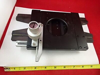 MICROSCOPE STAGE WAFER SPECIMEN TABLE LEITZ WETZLAR GERMANY PART &IL-74-04