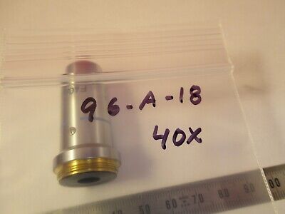 ZEISS GERMANY OBJECTIVE F 40X 460705 MICROSCOPE PART AS PICTURED &96-A-18