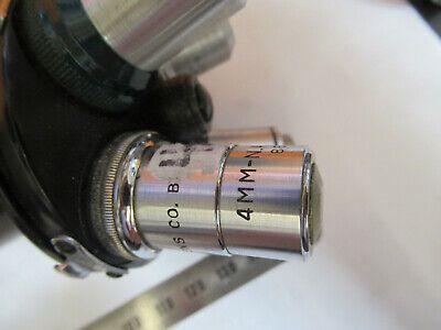 SPENCER TUBE NOSEPIECE + OBJECTIVES ANTIQUE MICROSCOPE PART AS PICTURED &P2-A-80