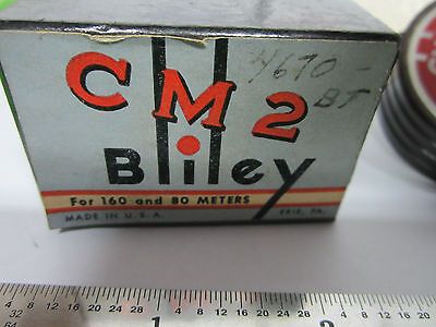 VINTAGE BLILEY CM2 QUARZKRISTALL + ORIGINALBOX FREQUENZREGLER BIN#8C xii