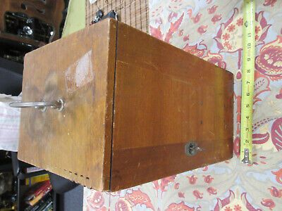 ANTIQUE ERNST LEITZ WETZLAR EMPTY WOOD CABINET for MICROSCOPE AS PICTURED &TD-5