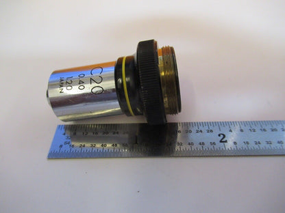 OLYMPUS JAPAN C20 OBJECTIVE OPTICS MICROSCOPE PART AS PICTURED &A4-A-28