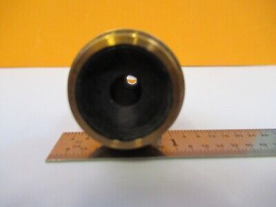 OBJECTIVE ANTIQUE BRASS LEITZ 100X OPTICS MICROSCOPE PART AS PICTURED &G1-A-75