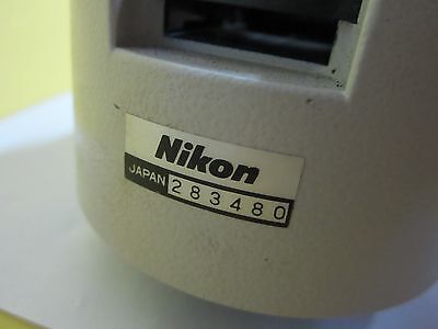 MICROSCOPE NIKON JAPAN VERTICAL ILLUMINATOR BEAM SPLITTER OPTICS AS IS BIN#66-01