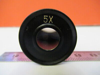 UNKNOWN MAKER 5X EYEPIECE LENS OCULAR MICROSCOPE PART AS PICTURED &13-FT-65